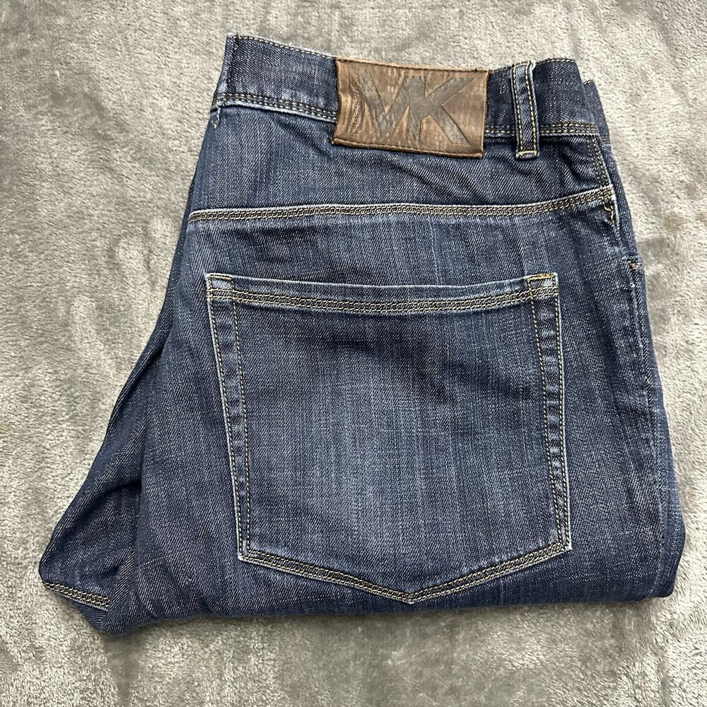 Michael Kors Jeans Men’s 38x34 Blue Grant Classic Fit Denim Rockstar Cowboy